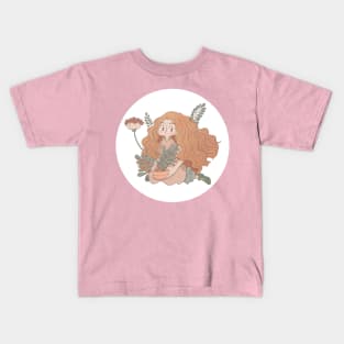 Plant Lover Girl Kids T-Shirt